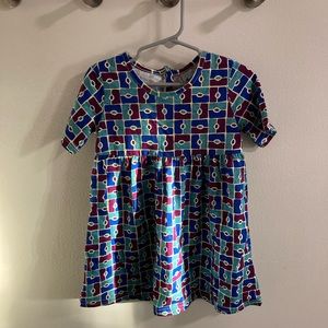 Ade + Ayo cotton patterned dress size 3T and 9-12 months